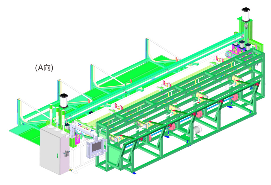 Pipe gas tight pressure testing machineA向