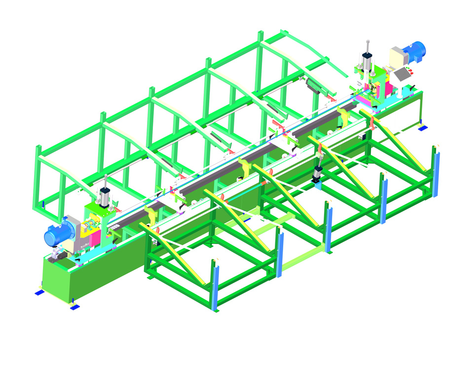 Servo double head flat chamfering machine